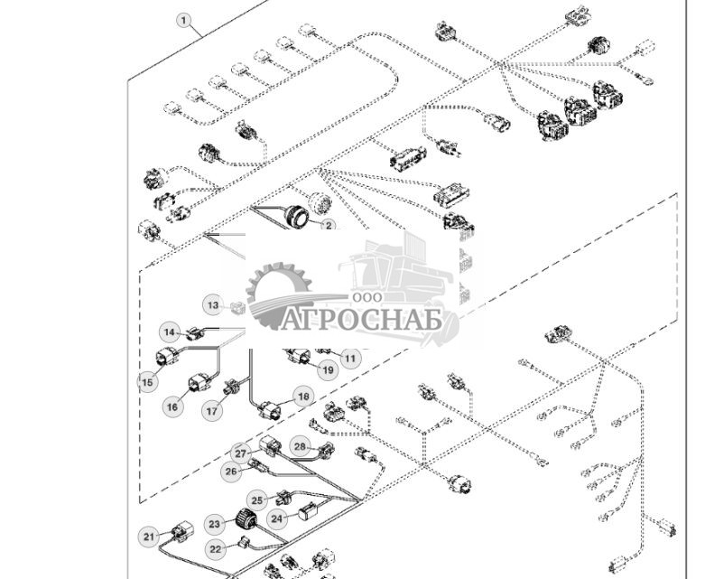 Жгут проводов шасси и разъемы, MFWD, Tier 2 (23) - ST121679 378.jpg